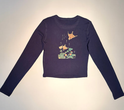 "Oriental Freestyle" Long Sleeve Micro Rib