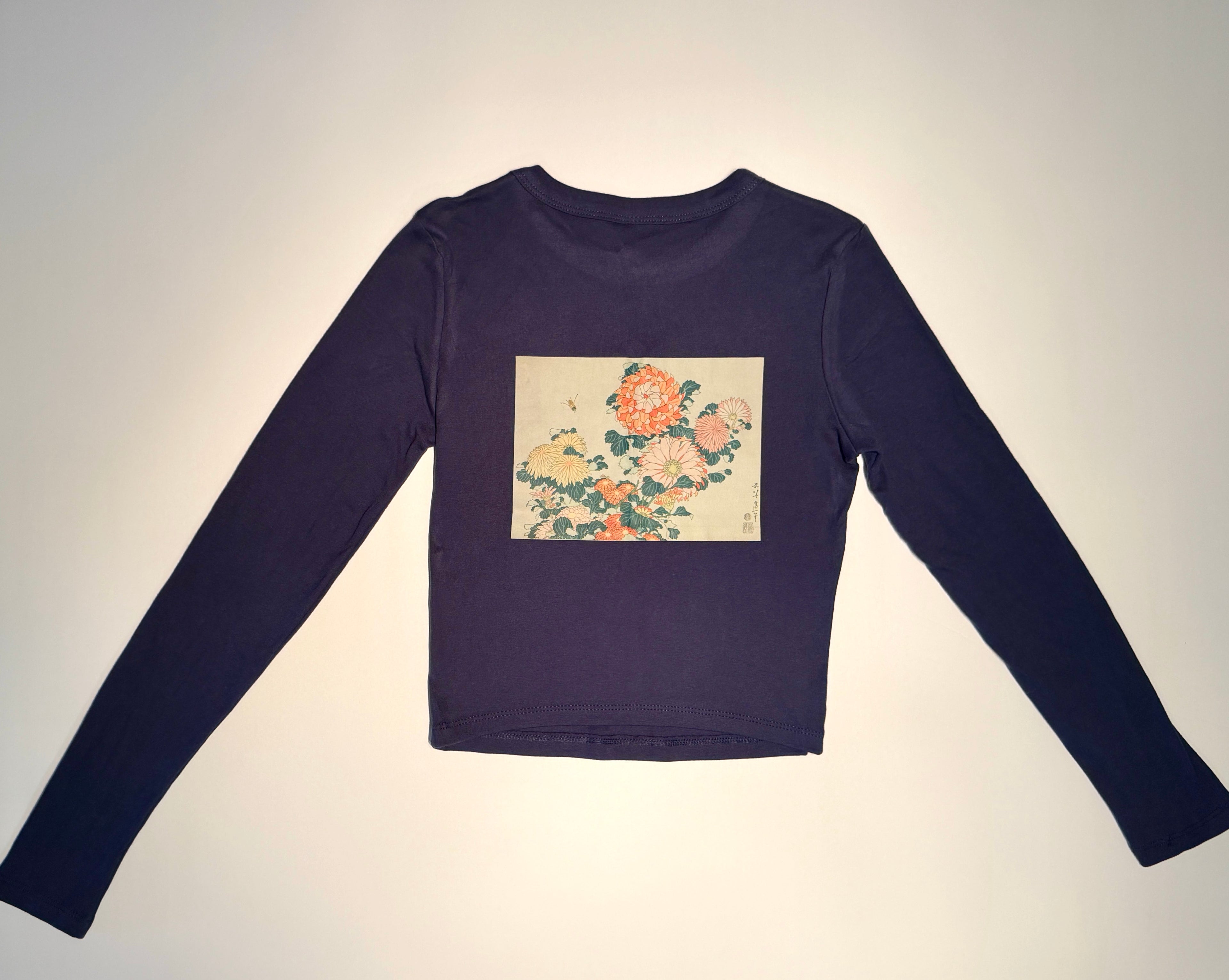 "Kiku & The Bee" Long Sleeve Micro Rib