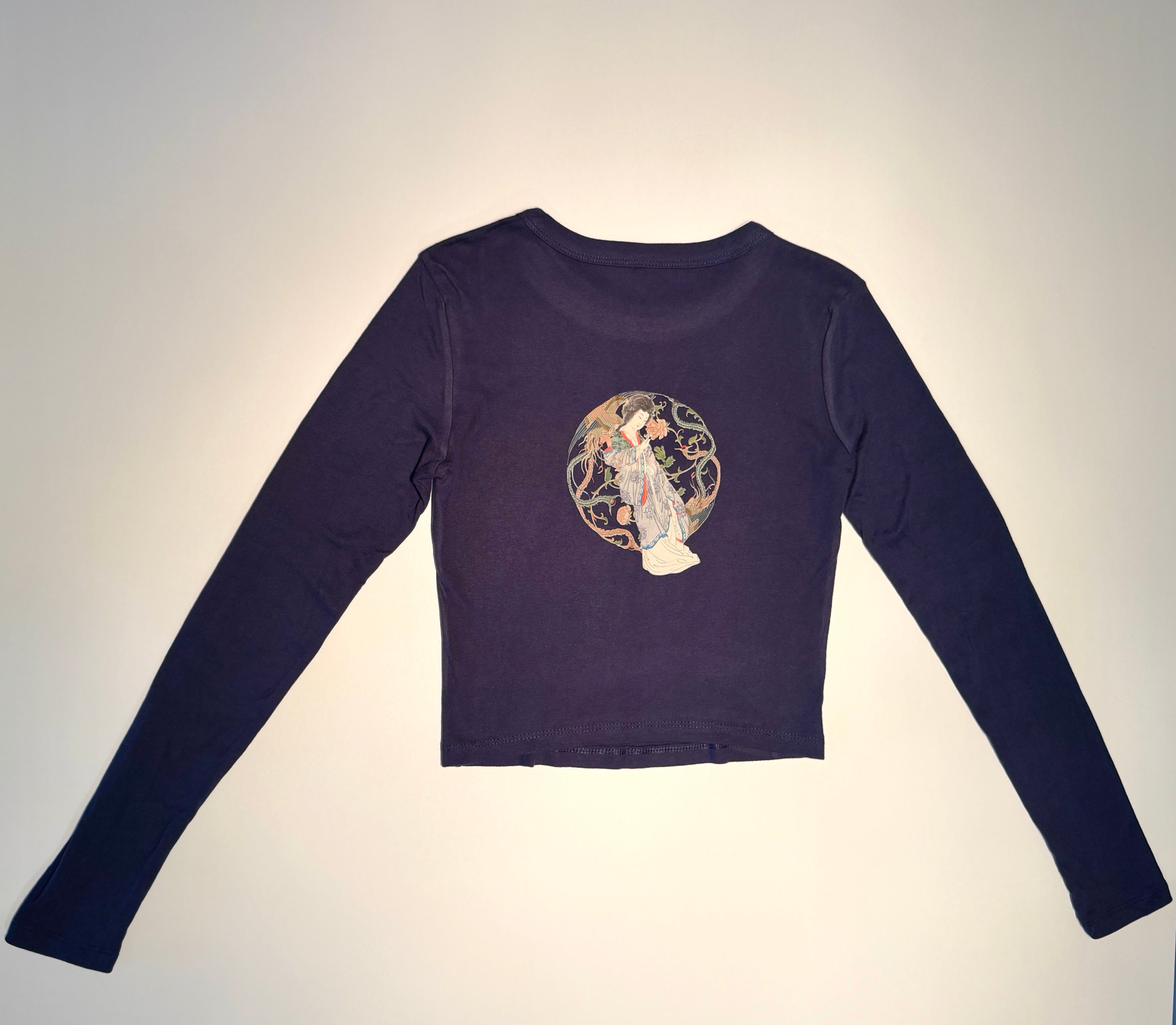 "The Geisha" Long Sleeve Micro Rib