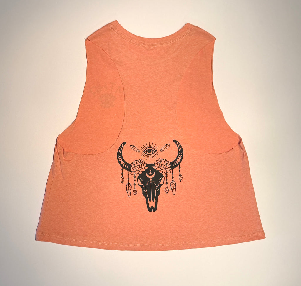"The Seer" Cropped Racerback Tank