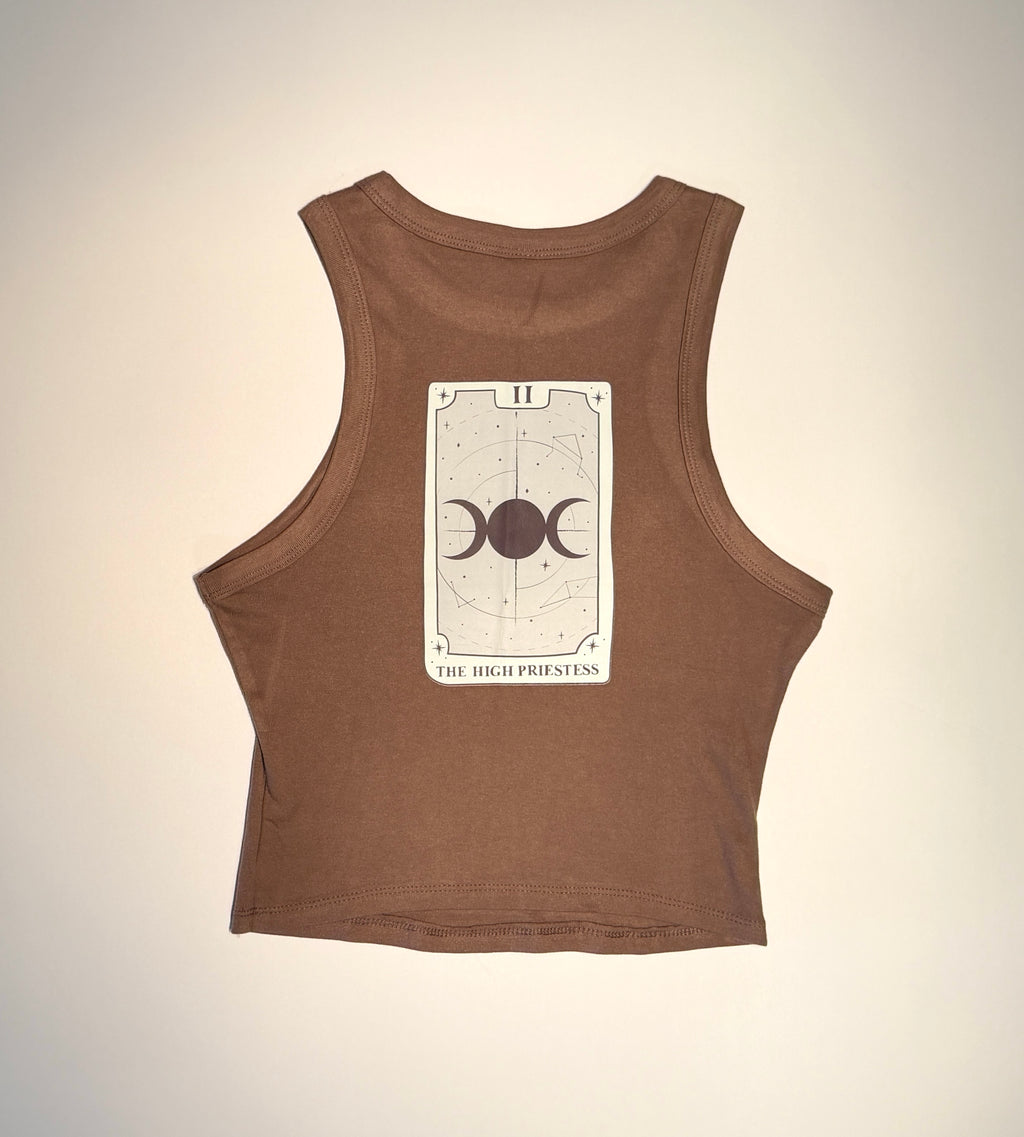 "The High Priestess" Micro Rib Racer Tank