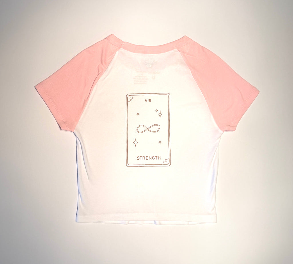 "The Beginning & The End" Micro Rib Raglan Baby Tee