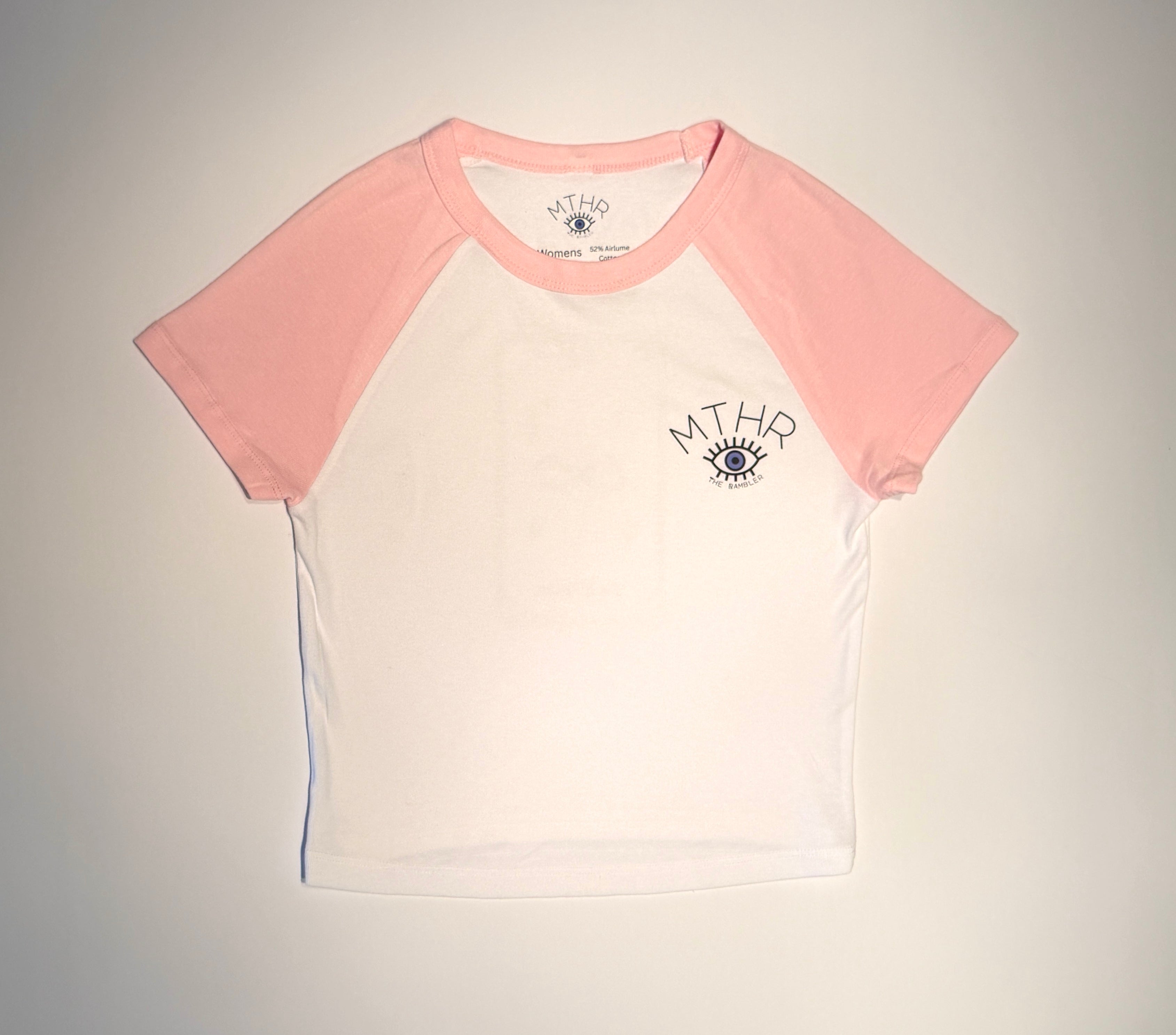 "The Beginning & The End" Micro Rib Raglan Baby Tee