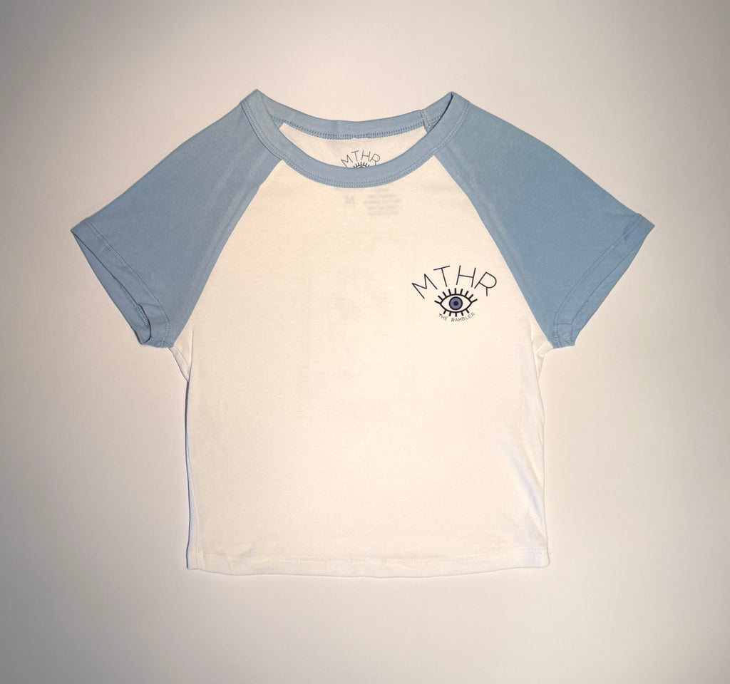 "The Fool" Micro Rib Raglan Baby Tee