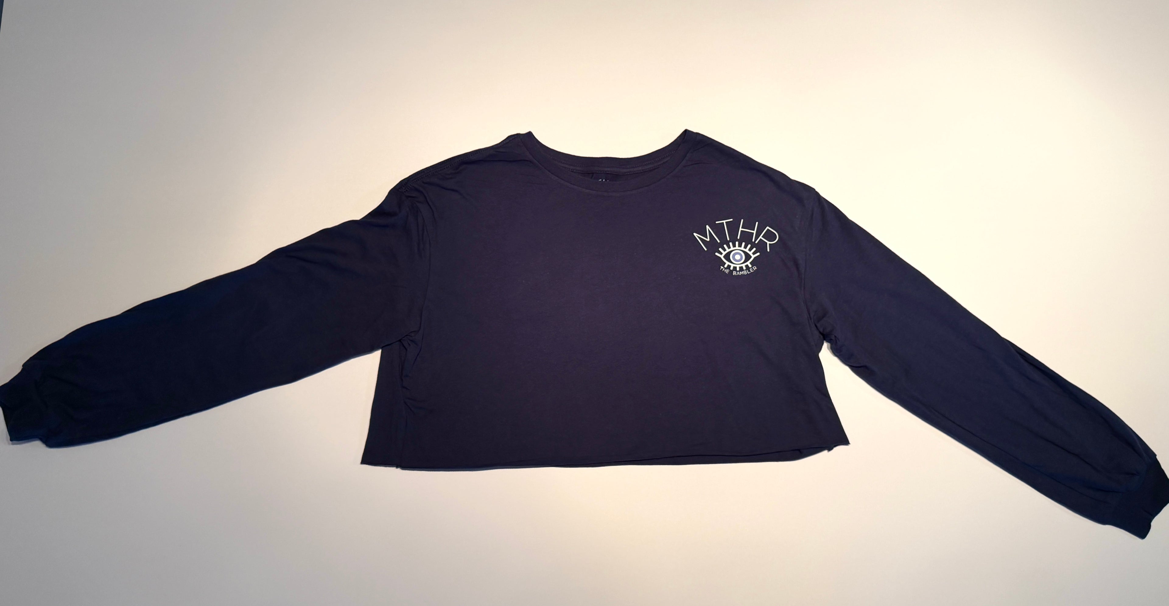 "The Chieftess" Cropped Raw Hem Drop Shoulder