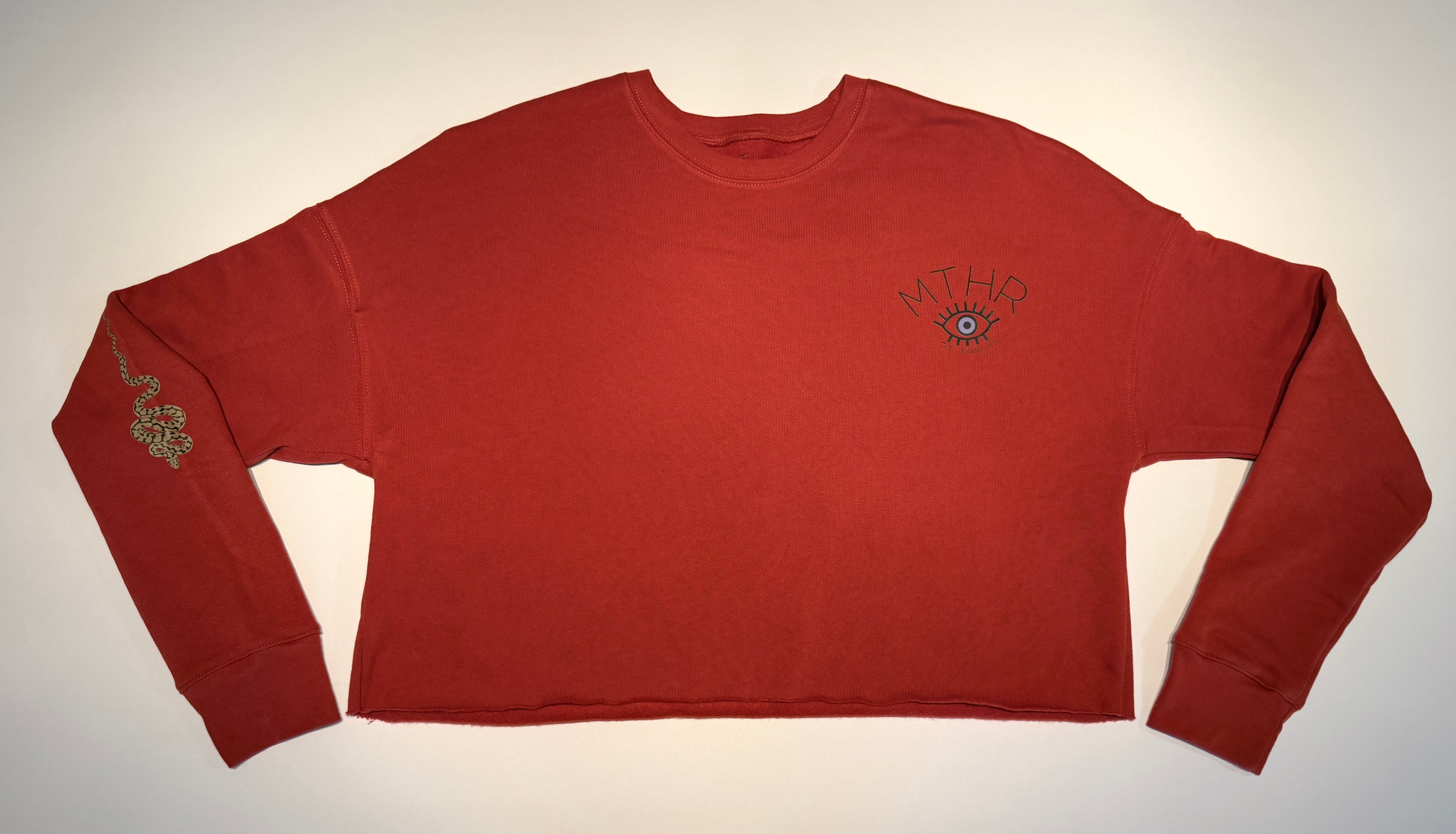 "The High Priestess" Cropped Raw Edge Sweatshirt