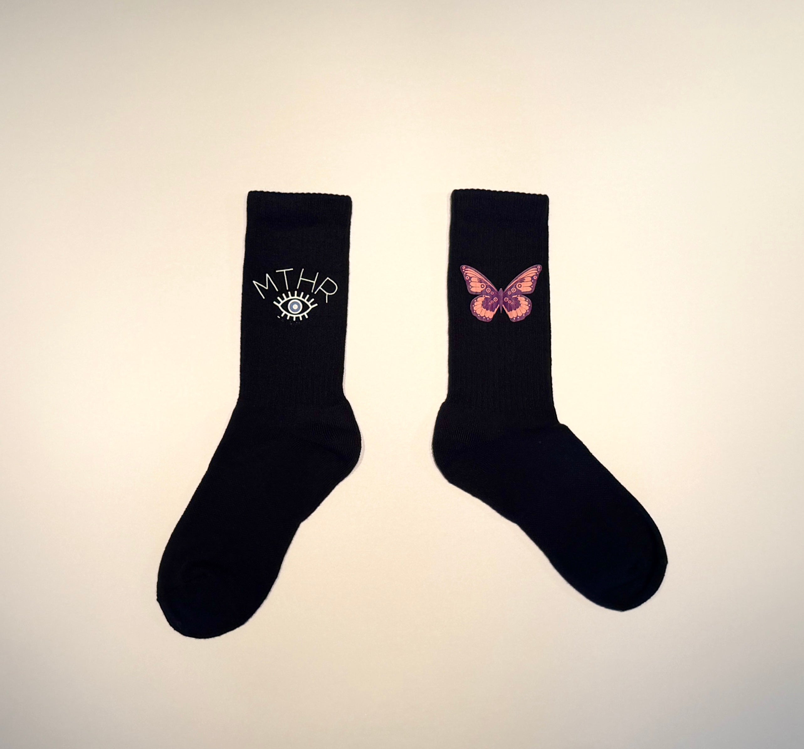"The Metamorphosis" Ribbed 3/4 Sock