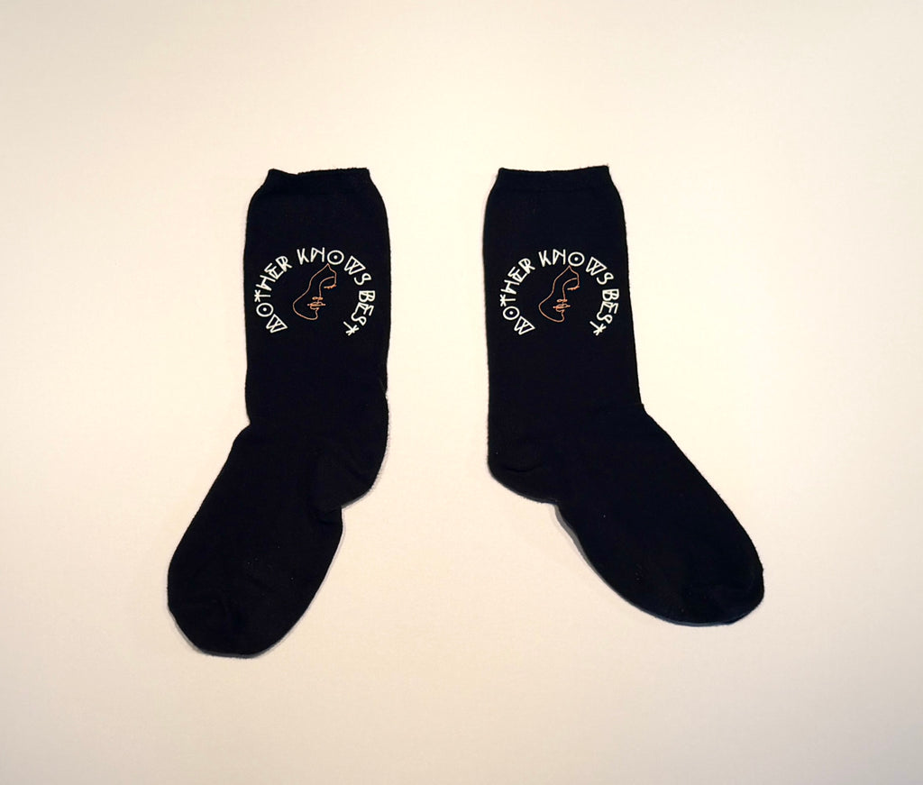 "Mother Knows Best" Dress Sock