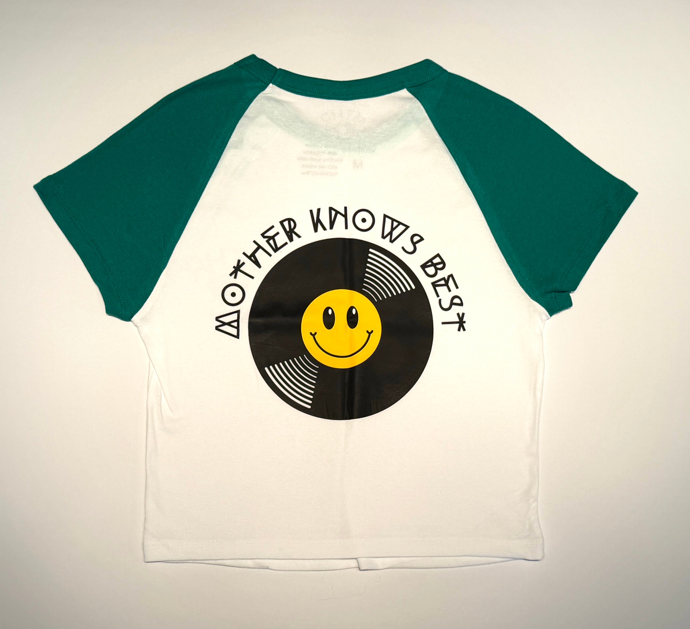 "Mother Knows Best" Micro Rib Raglan Baby Tee