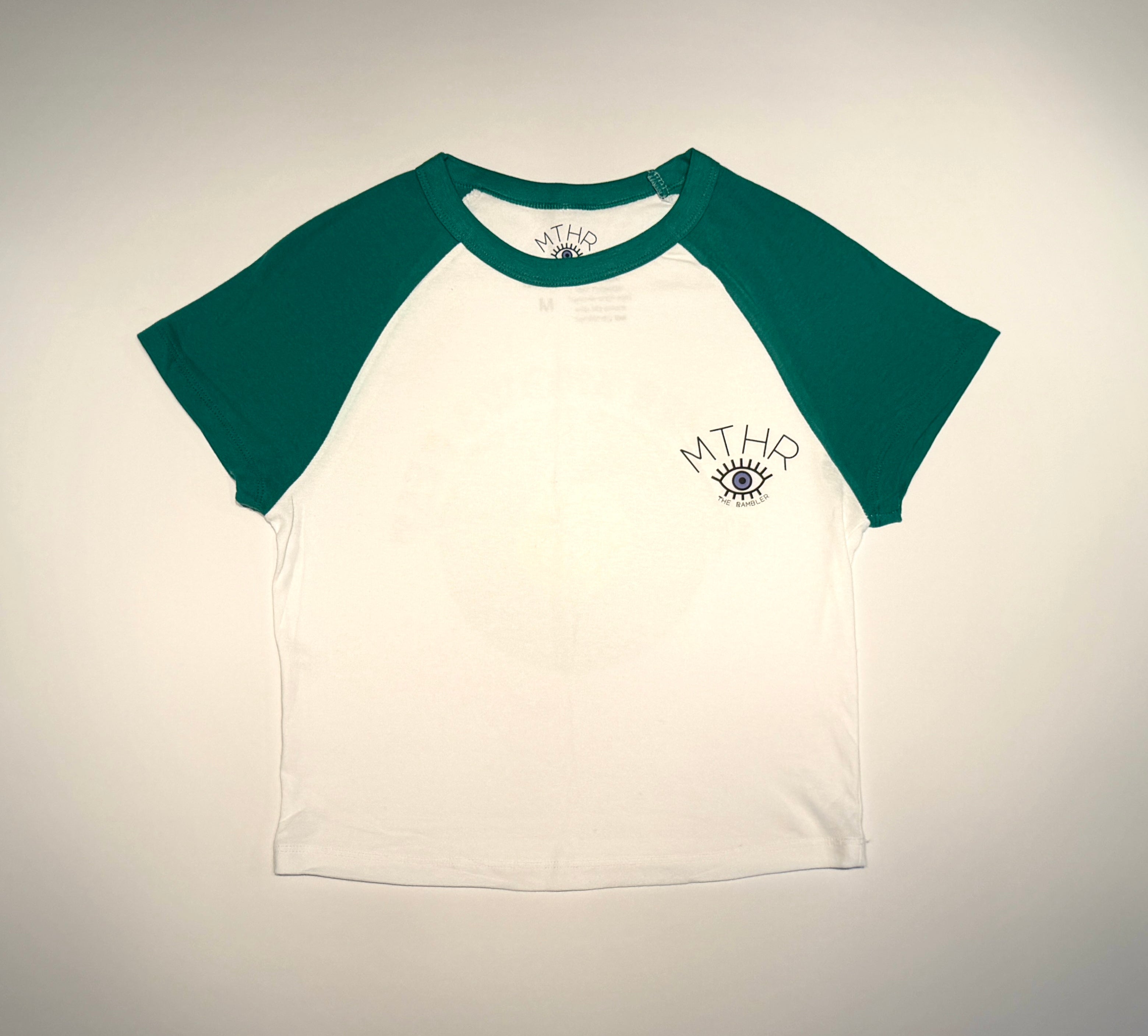 "Mother Knows Best" Micro Rib Raglan Baby Tee