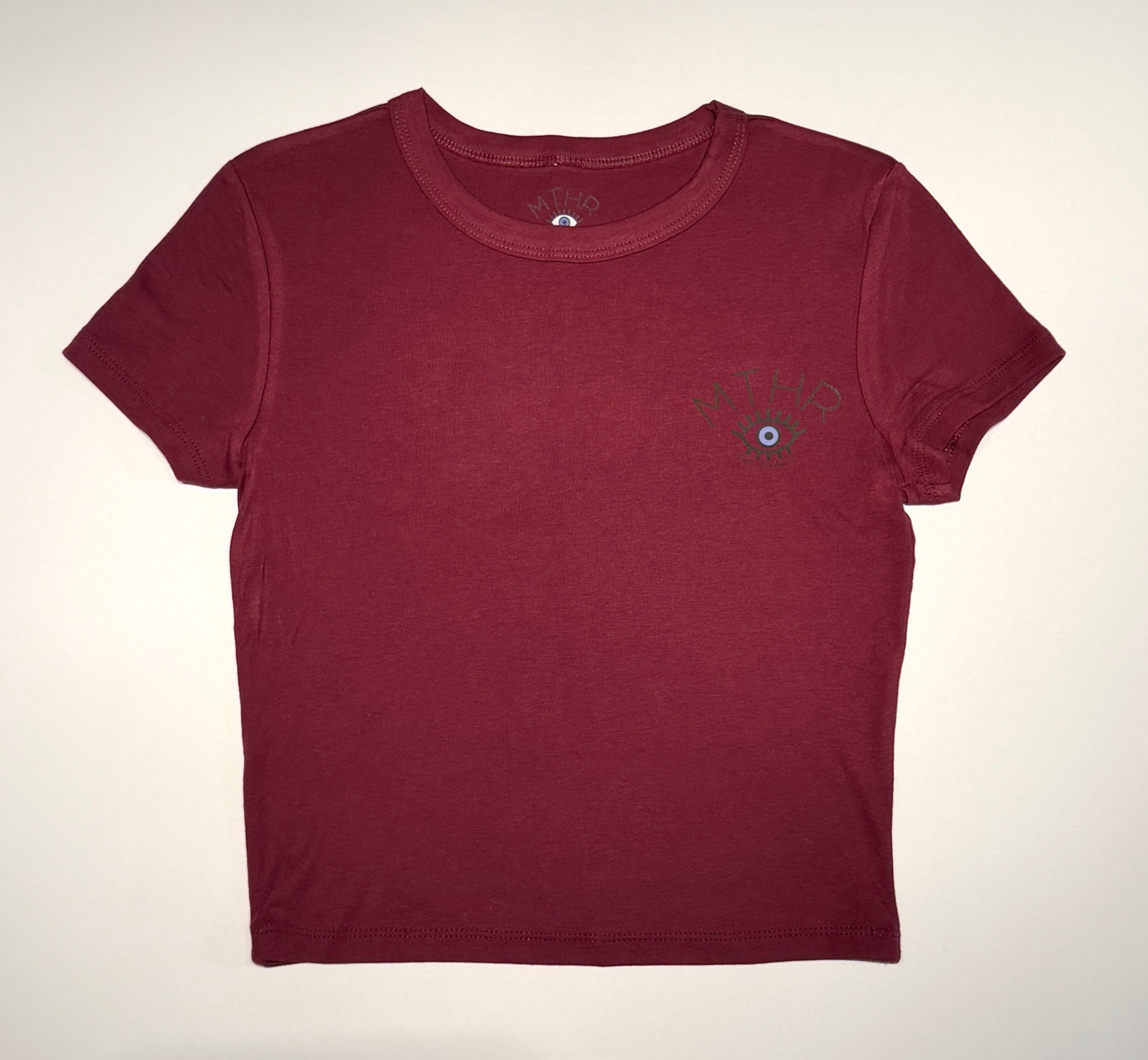 "Higher Hopes" Cropped Micro Rib Tee