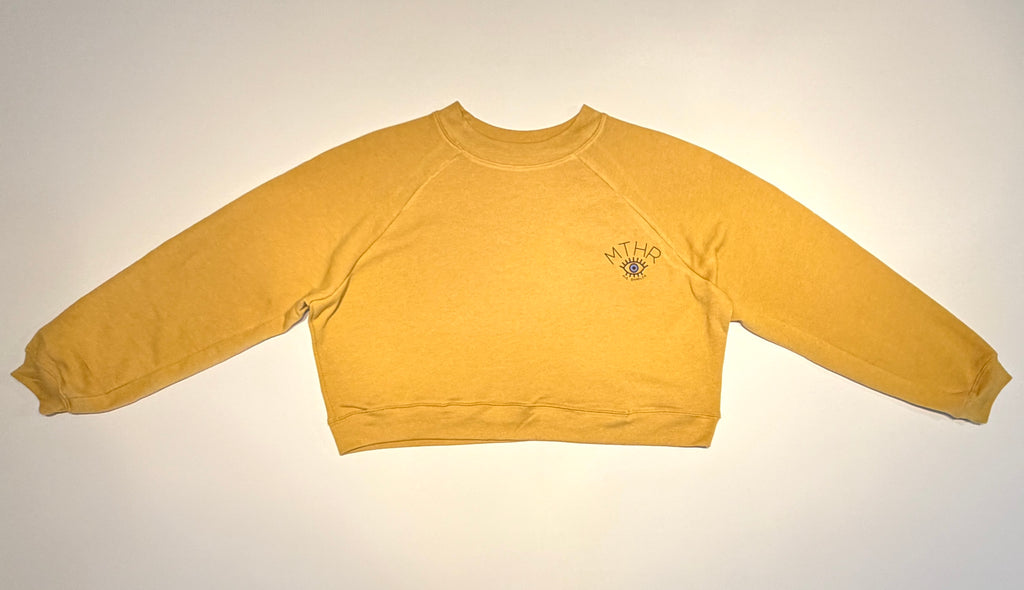 "The Chieftess" Cropped Raglan Pullover