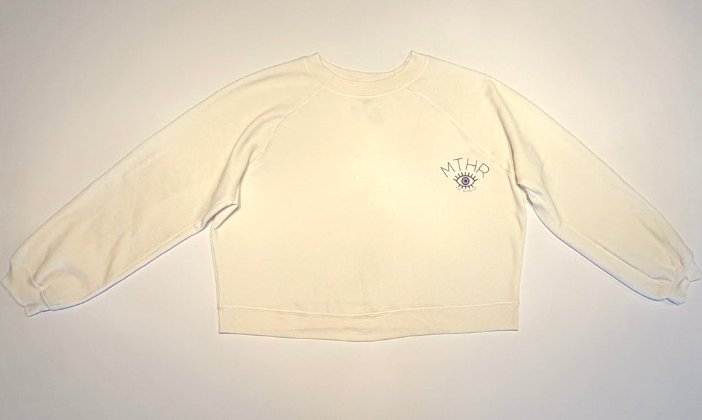 "Manifest" Cropped Raglan Pullover