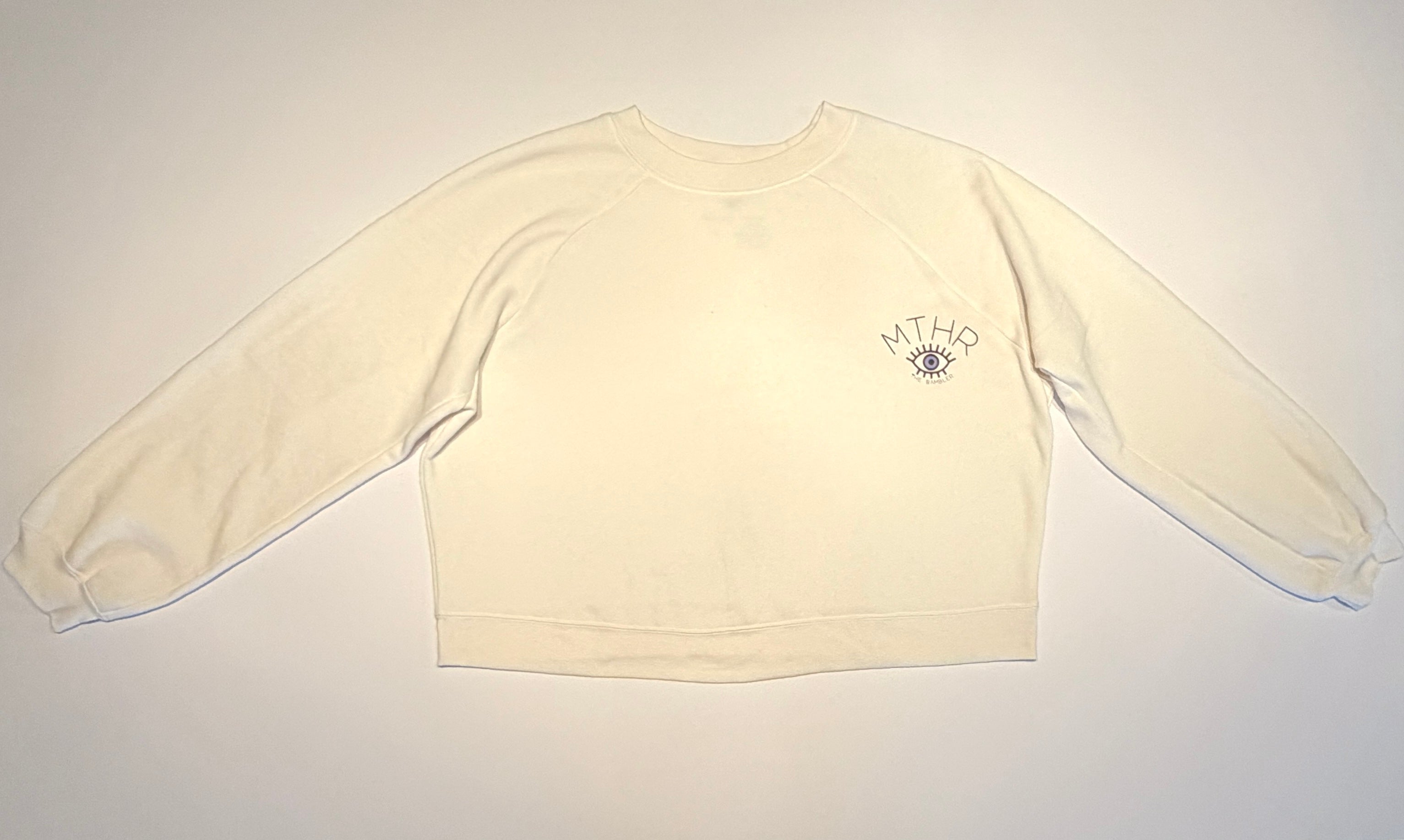 "Manifest" Cropped Raglan Pullover