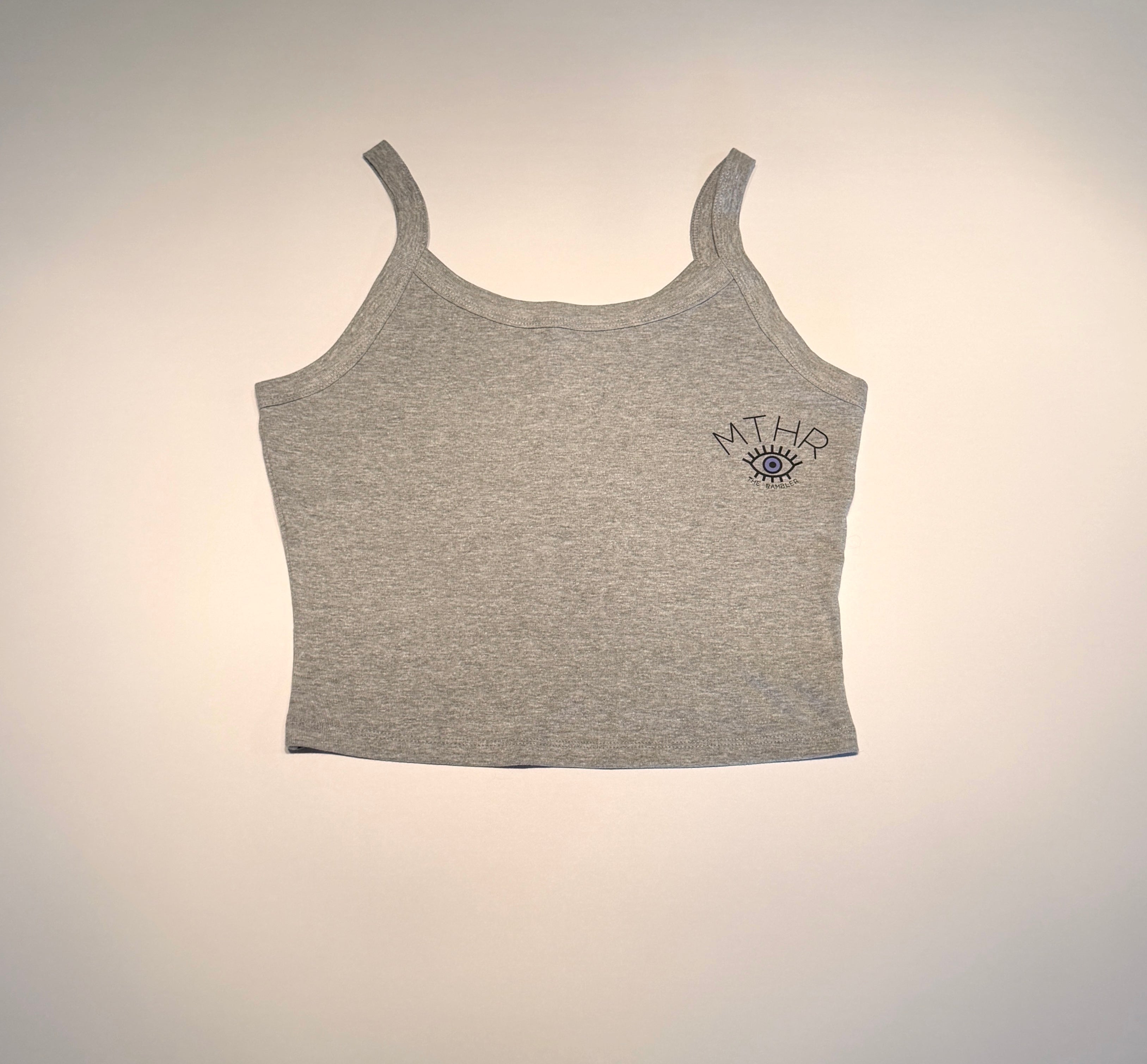"The Star" Cropped Micro Rib Tank