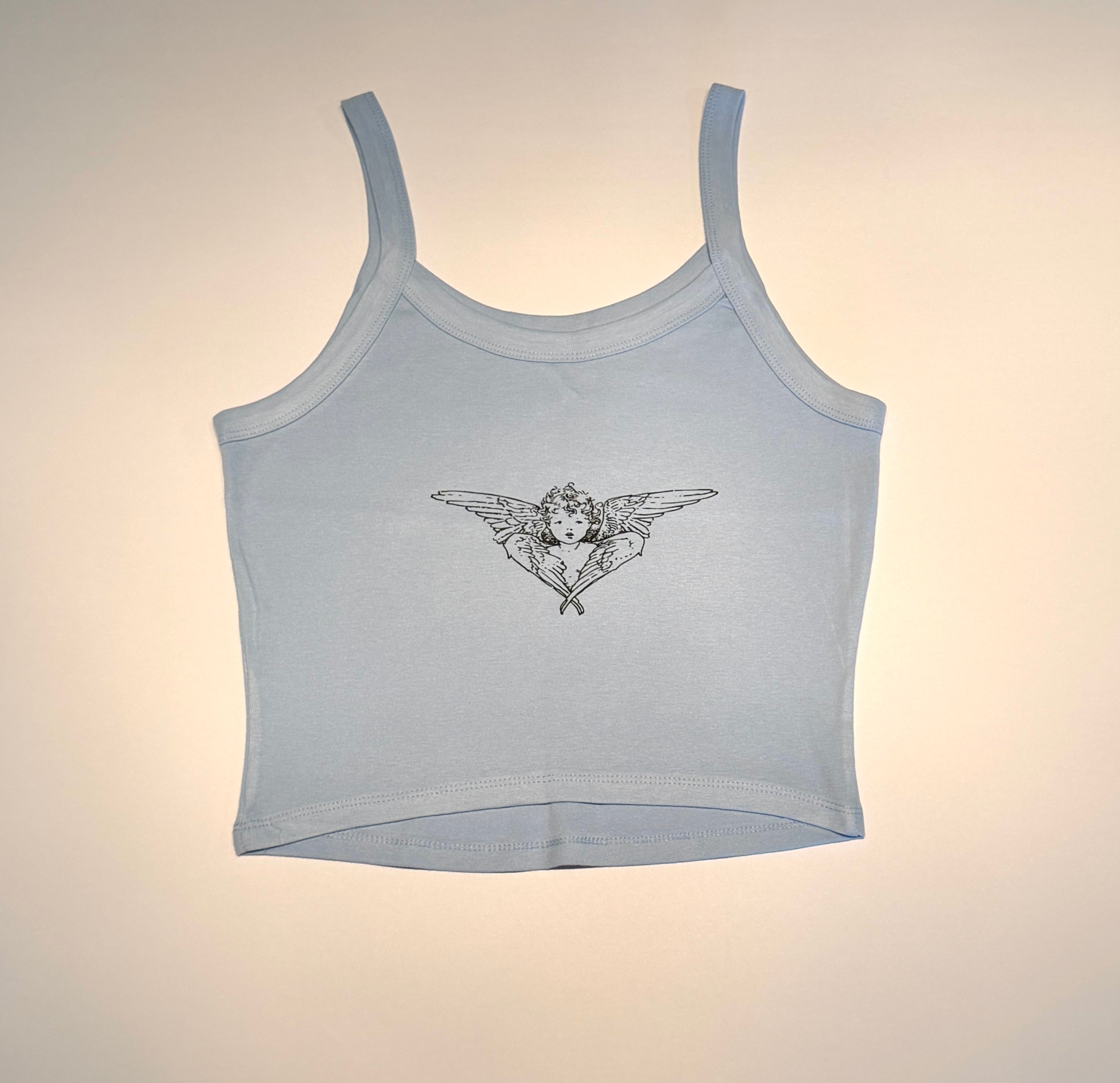 "Eros" Cropped Micro Rib Tank