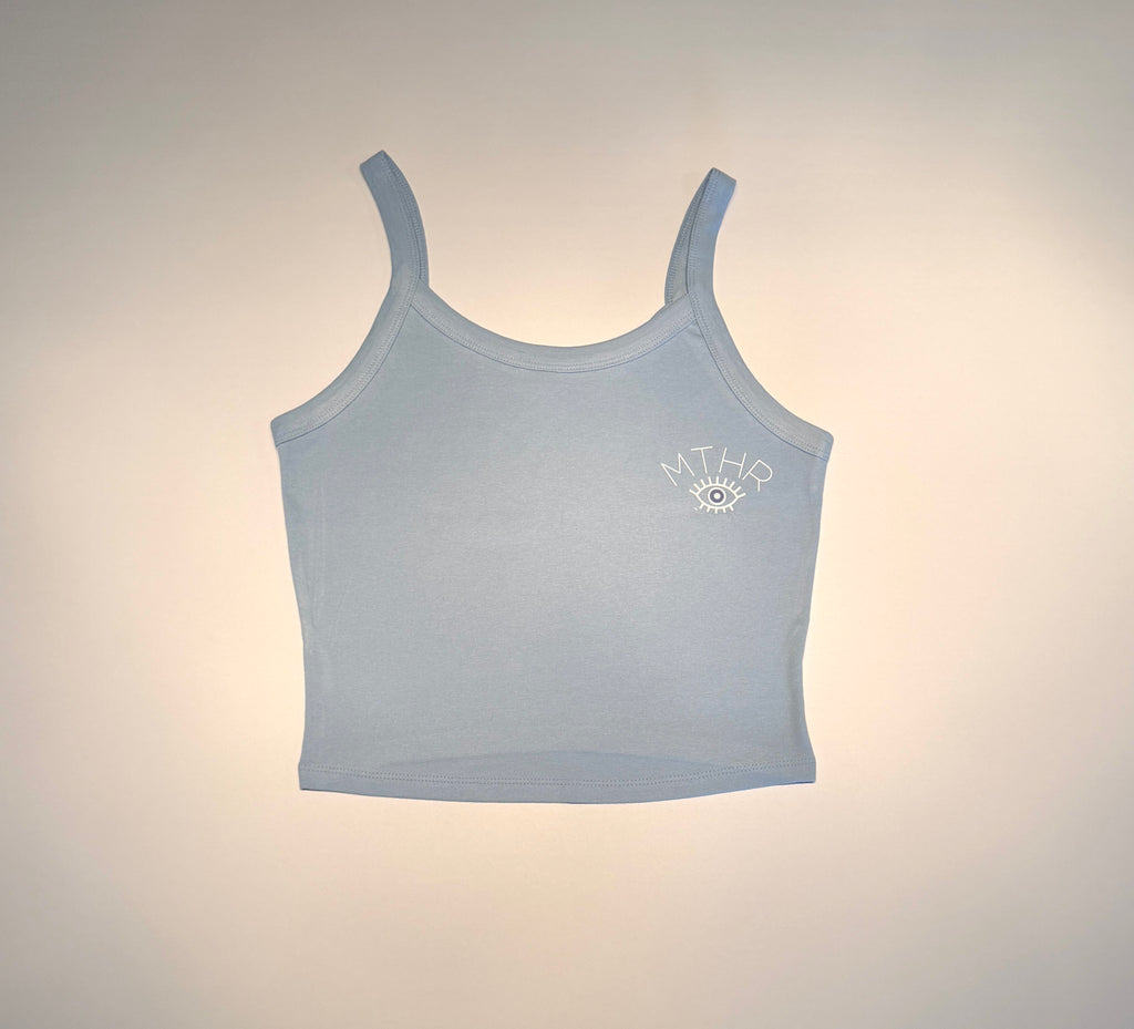 "Eros" Cropped Micro Rib Tank
