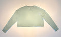 "The Koi Fish" Cropped Raw Edge Sweatshirt