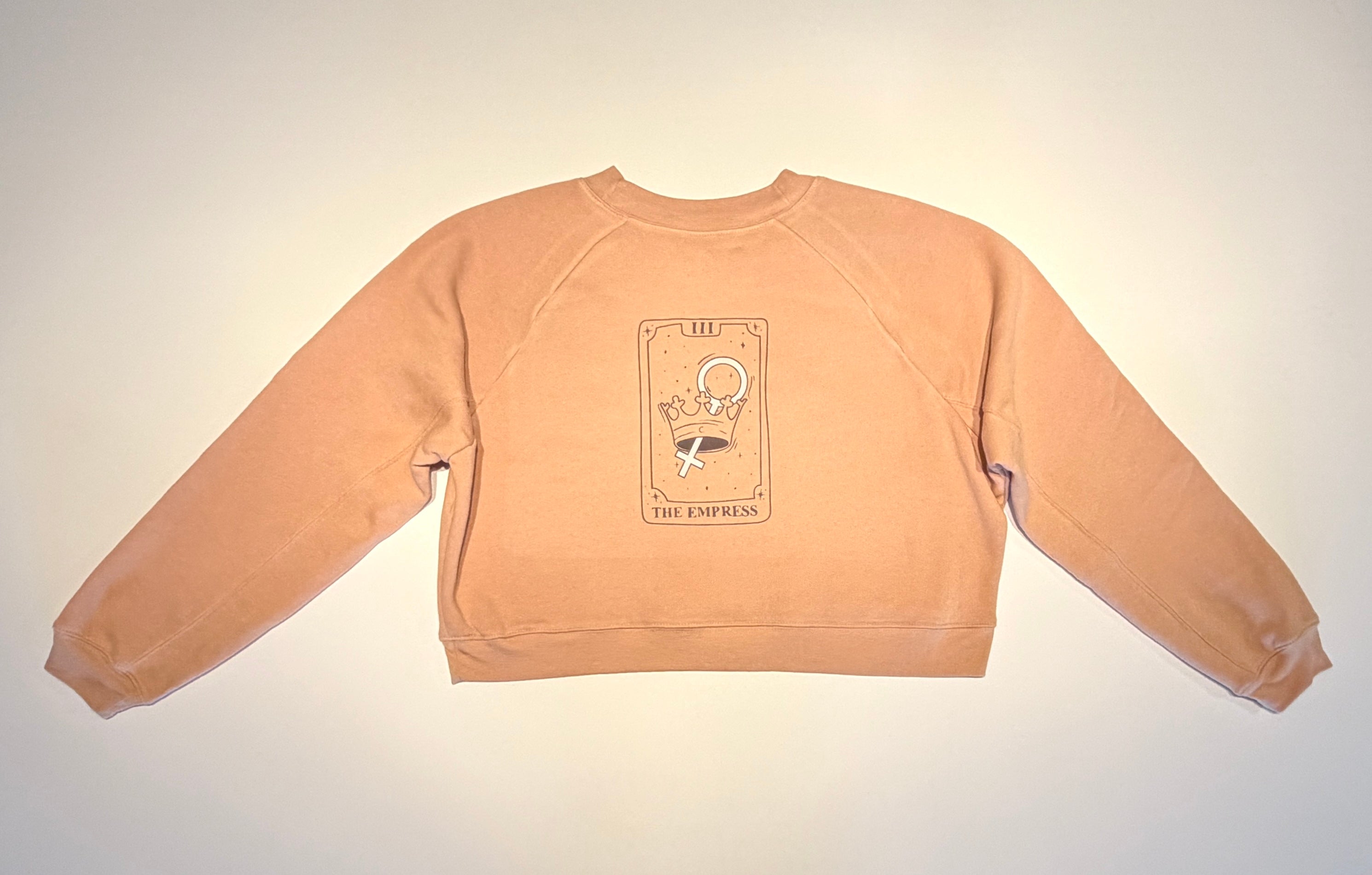 "The Empress" Cropped Raglan Pullover