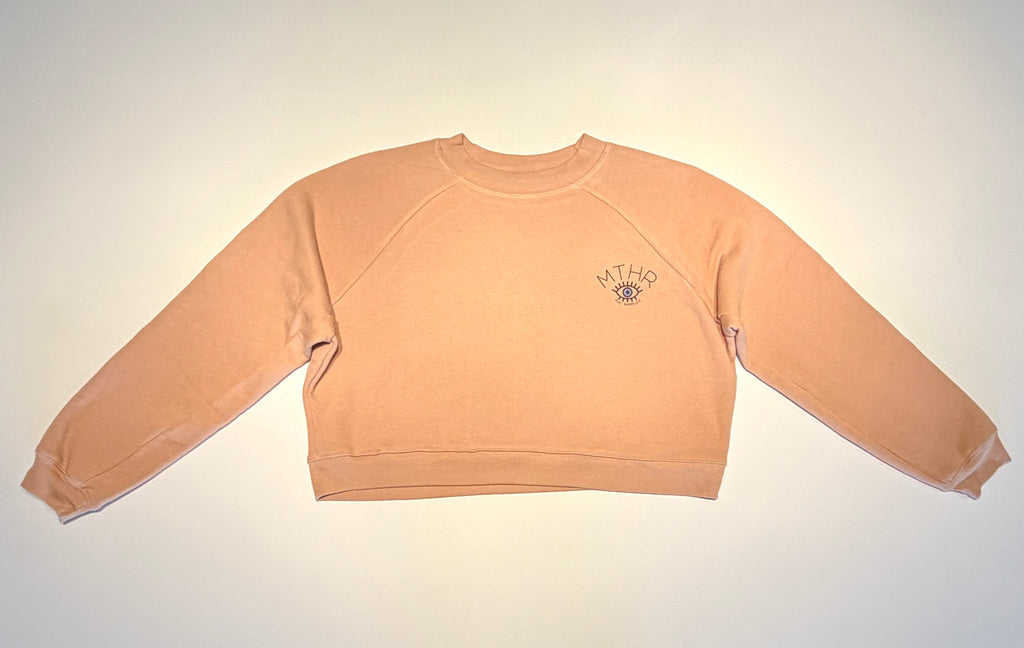 "The Empress" Cropped Raglan Pullover
