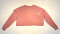 "Oriental Freestyle" Cropped Raw Edge Sweatshirt
