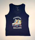 "Coastal Rollers" Linen Tank
