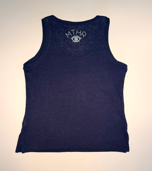 "Coastal Rollers" Linen Tank