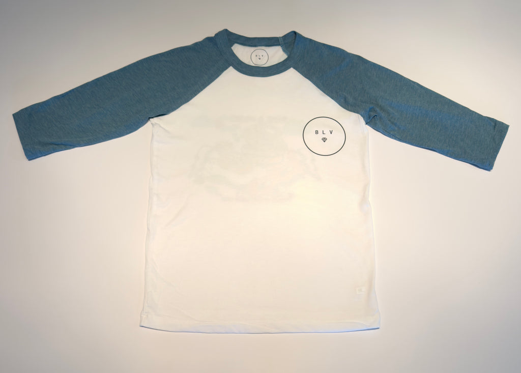 Boy's 3/4 Sleeve "Rise & Grind" Baseball Tee