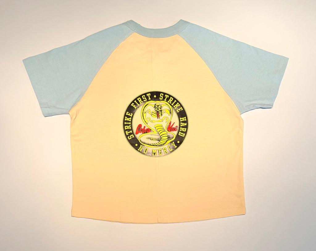 Boy's "Wax On, Wax Off" Short Sleeve Baseball Tee