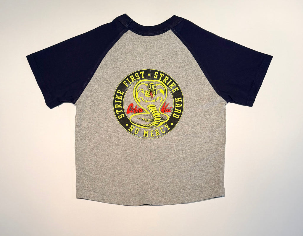 Boy's "Wax On, Wax Off" Short Sleeve Baseball Tee