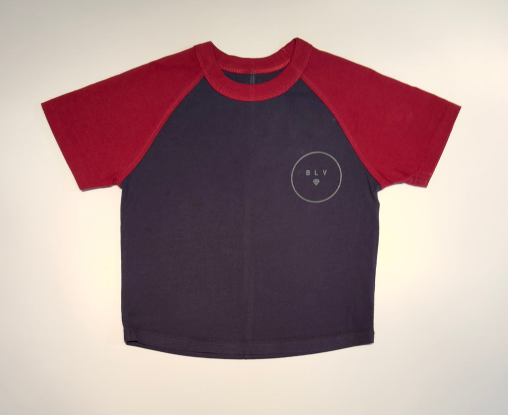 Boy's "Wax On, Wax Off" Short Sleeve Baseball Tee