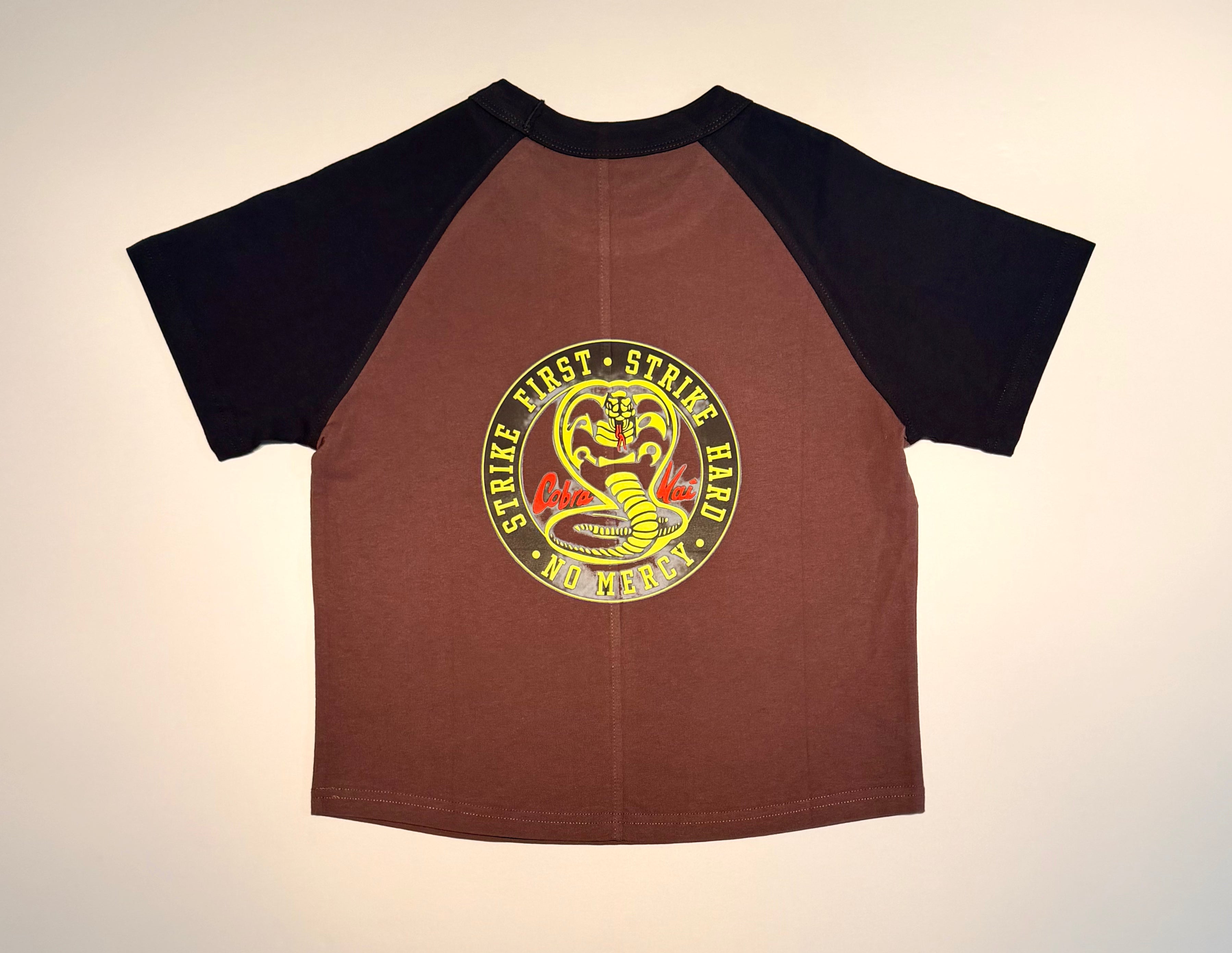 Boy's "Wax On, Wax Off" Short Sleeve Baseball Tee