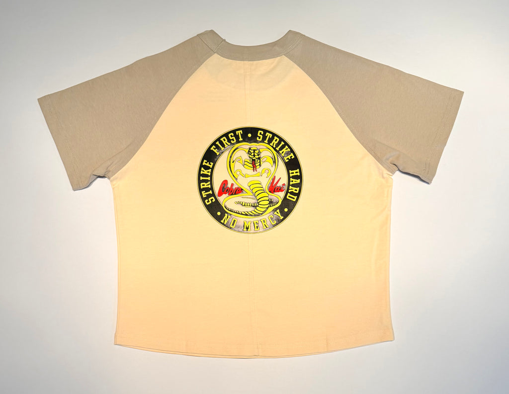 Boy's "Wax On, Wax Off" Short Sleeve Baseball Tee