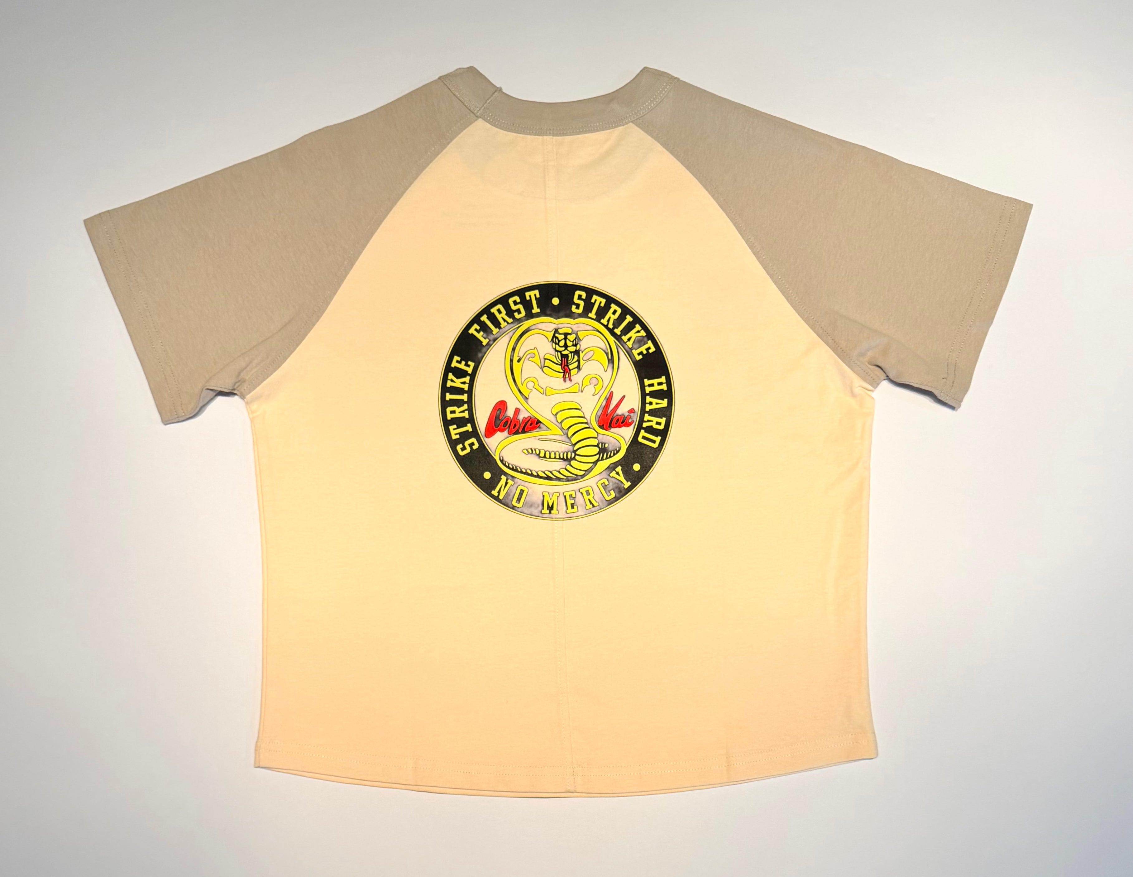 Boy's "Wax On, Wax Off" Short Sleeve Baseball Tee
