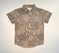 Boy's "The Indo" Button Down Collared Short Sleeve Shirt