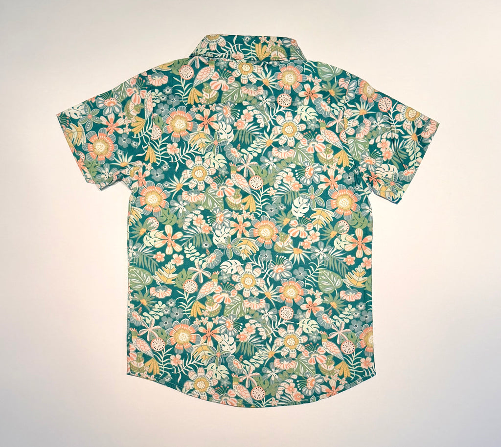 Boy's "Ensenada" Short Sleeve Button Down Collared Shirt