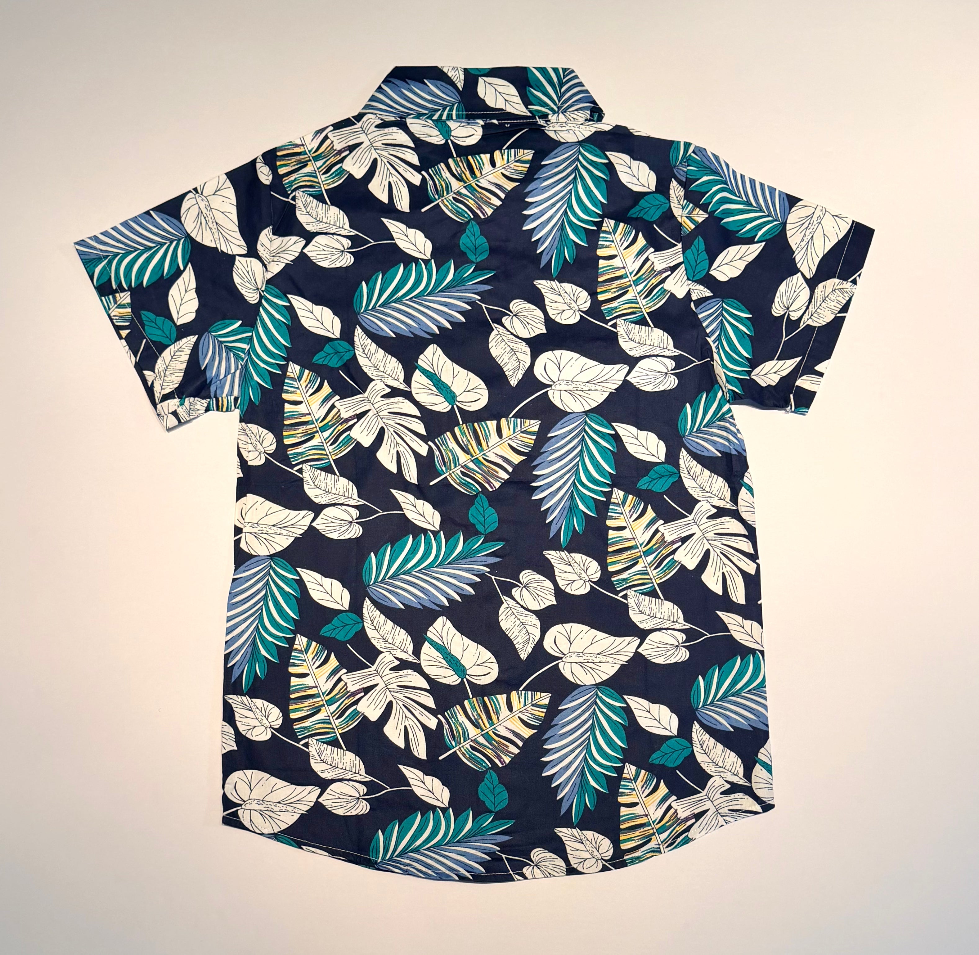 Boy's "Fiji" Short Sleeve Button Down Collared Shirt